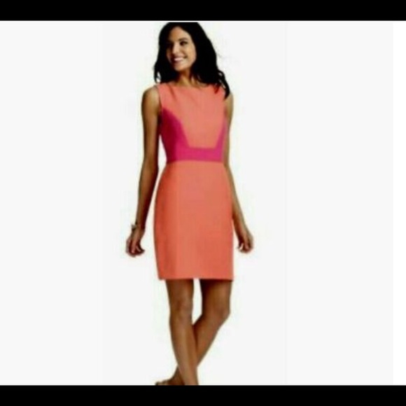 LOFT Dresses & Skirts - NWT LOFT Hot pink coral sheath fitted sleeveless dress